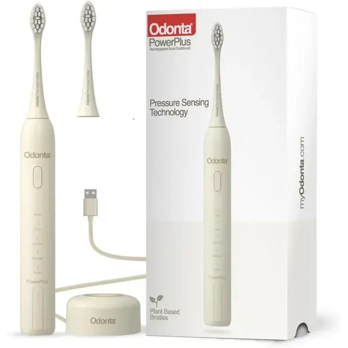 Power Plus Brosse à dents électriqueBase de charge incluseChargement sans filBatterie de plus de 21 joursTechnologie