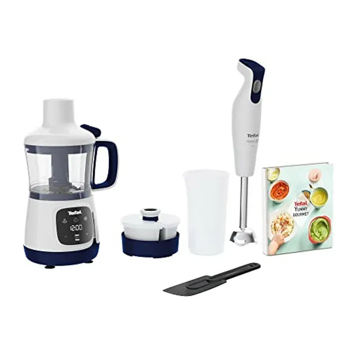Préparateur daliments pour bébé - Tefal - HB55W4 - Mixeur plongeant - 4 en 1 - Sans BPA
