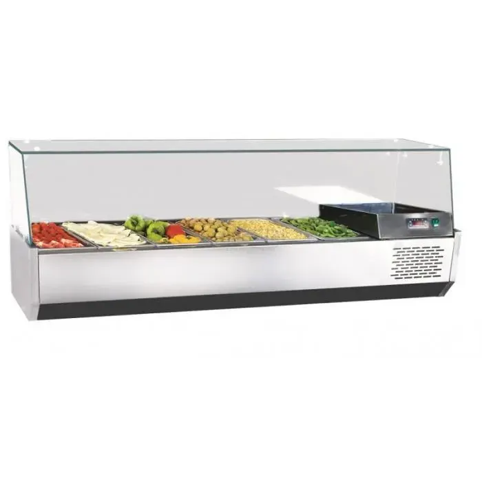 Présentoir Réfrigérée A Ingrédients - Combisteel - Bac GN 1/3 - Refroidissement ventilateur - Température +4/+10