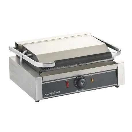 Presse à panini - Combisteel - 440 x 410 x 190 mm - Plaques de cuisson nervurées - 2200 Watt