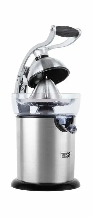 Presse-agrume electrique Teesa - TSA3011 - Presse-agrumes electrique avec poignee 130 W/350 ml Acier inoxydable Argent