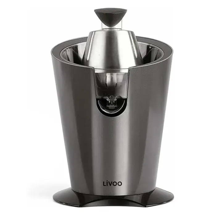 Presse-agrumes électrique 160W Inox LIVOO DOD164 - 2 cônes bras levier réservoir 330ml