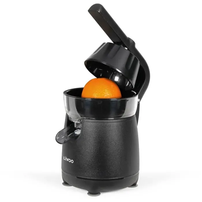 Presse-agrumes électrique à bras - LIVOO - DOD211N - 120 W - 1 grand cône et 1 petit cône - Noir