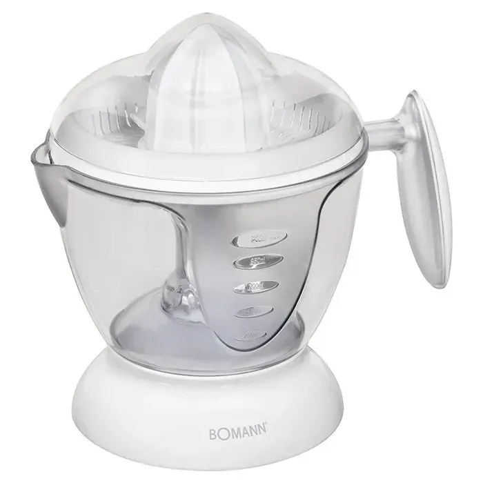 Presse-agrumes électrique Bomann ZP 1092 CB Blanc - Rangement du cordon - 12 Litres - 40 Watt