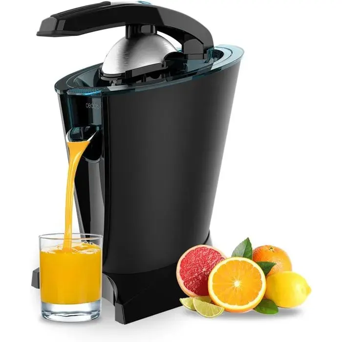 Presse-agrumes électrique - CRYSTAL - Essentialvita Hyden 600 - 600 W - Filtre inox - 2 cônes amovibles