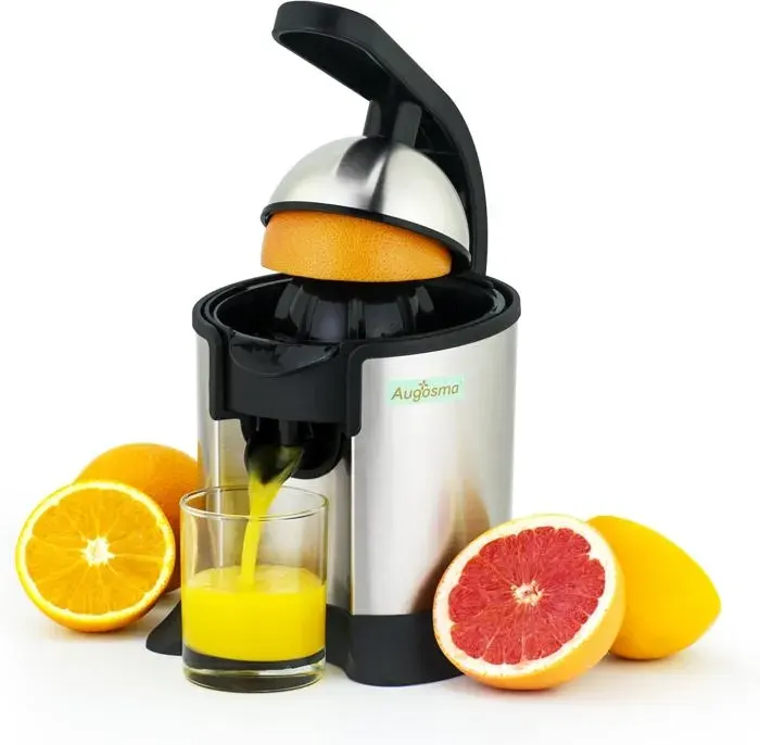 Presse-Agrumes Électrique De Haute Qualité Adapté Aux Oranges Citrons Et Pamplemousses Acier Inoxydable Brossé Facile À N