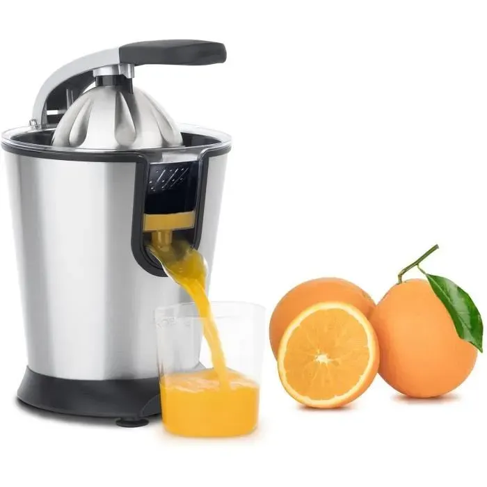 Presse Agrumes Électrique - H.Koenig - AGR80 - Inox - Système anti-gouttes - Appareil silencieux