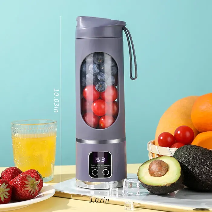 Presse-agrumes électrique multifonction portable sans fil USB petit presse-agrumes pour fruits presse-agrumes tasse violet