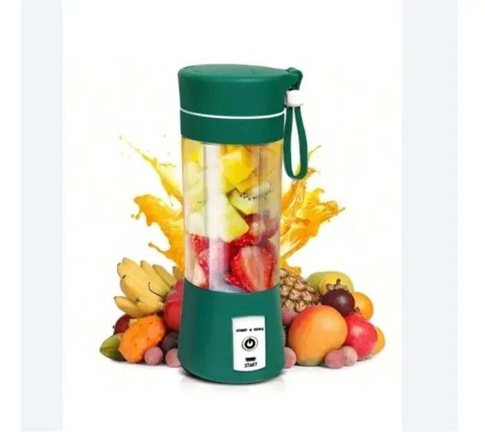 Presse-agrumes électrique portable 380 ml mini extracteur de jus automatique pour milkshakes smoothies et boissons 6 lames