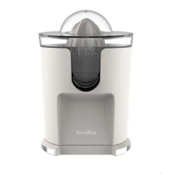 Presse agrumes électrique - Terraillon - SUNRISE - 160W - 2 cônes - FIltre inox - Bec verseur inox anti-gouttes