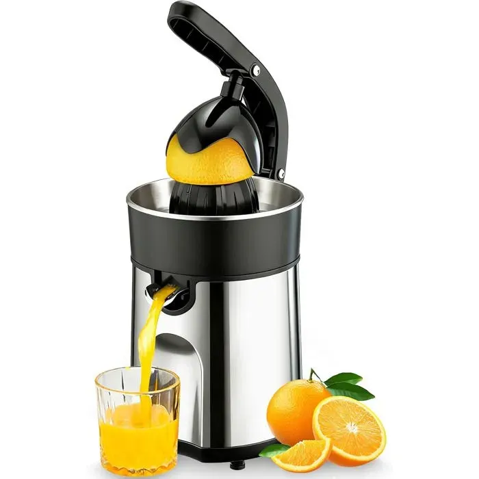 Presse Agrumes ÉlectriquePresse Citron Avec 2 Cônes AmoviblesLavable Au Lave-VaisselleSans BpaPresse Agrumes Électrique Pour
