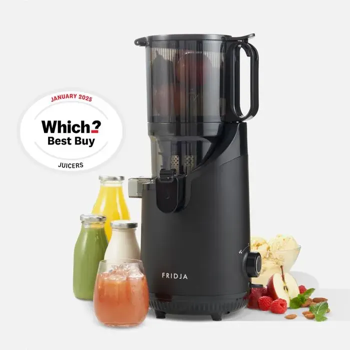 Presse-agrumes lent - FRIDJA - F2500 - 250 W - Masticateur anti-goutte - 1.8 L — coloris Noir