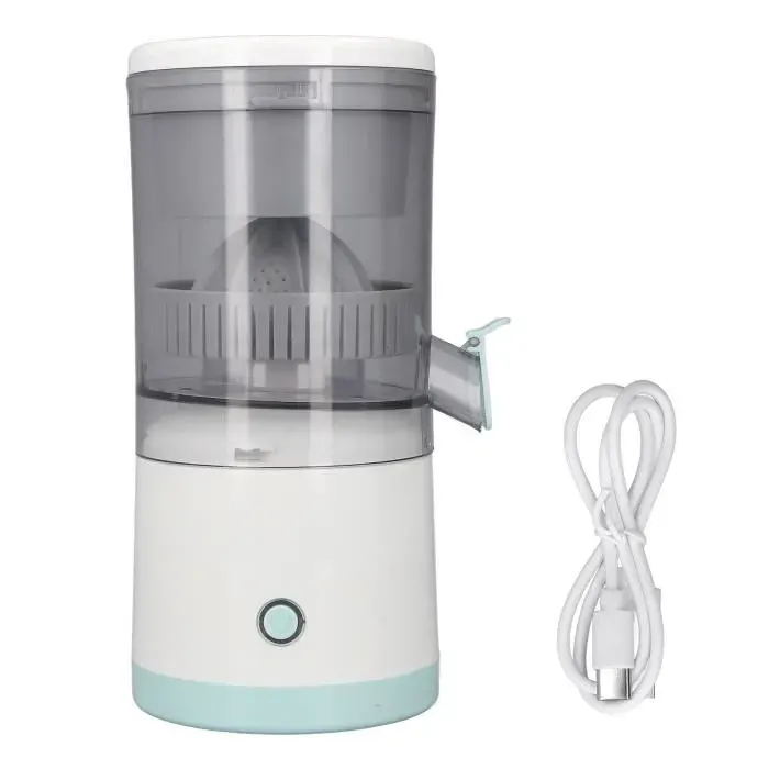 Presse-agrumes - QIILU - BEL- - Extracteur électrique portatif - Rechargeable USB - Blanc — coloris Blanche