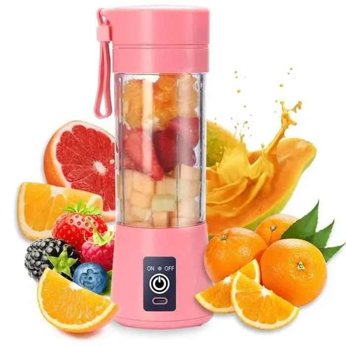 Presse-agrumes - ZGEER - Électrique multifonctionnel - 380ml - Portable - Sécurité intégrée