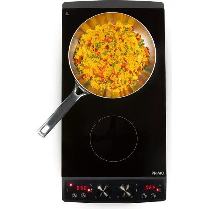 PRIMO PR304IKP Plaque à Induction Double - 2 Zones - 2900W - Noir