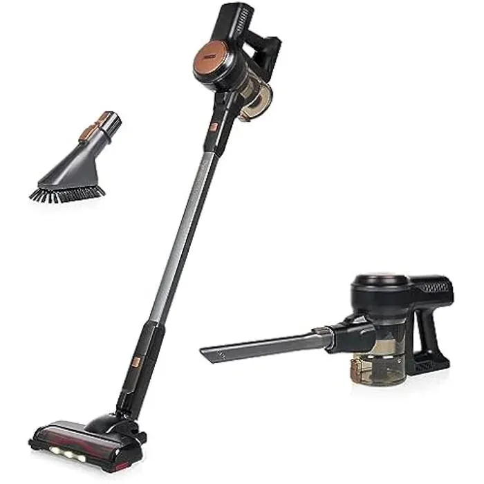 Princess aspirateur Dynamic Storm – Moteur brushless puissant – Vidange du réservoir hygiénique – Autonomie : 30 min – Brosse