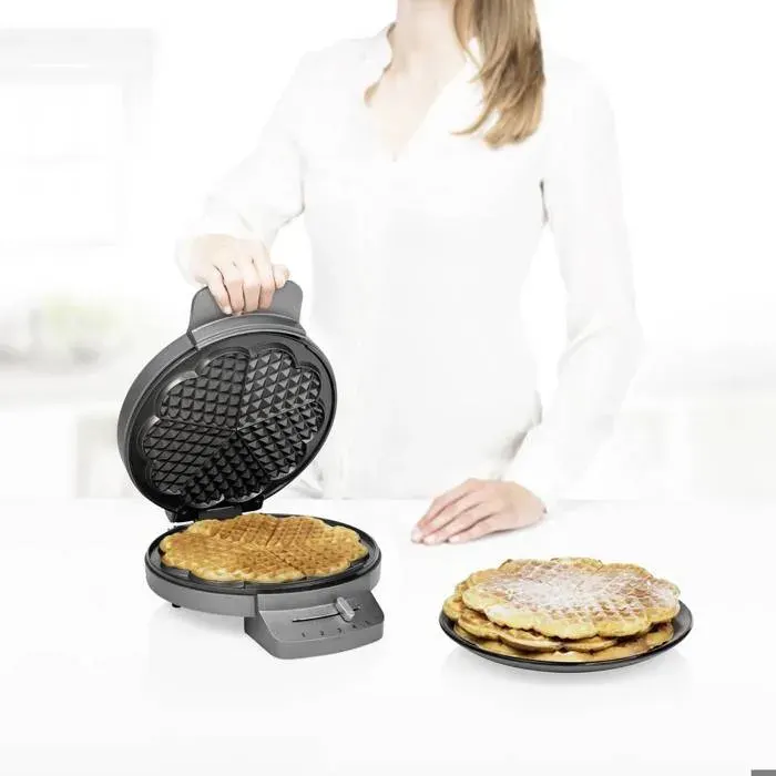 Princess Gaufrier Deluxe 5 gaufres 1200 W Argenté et noir