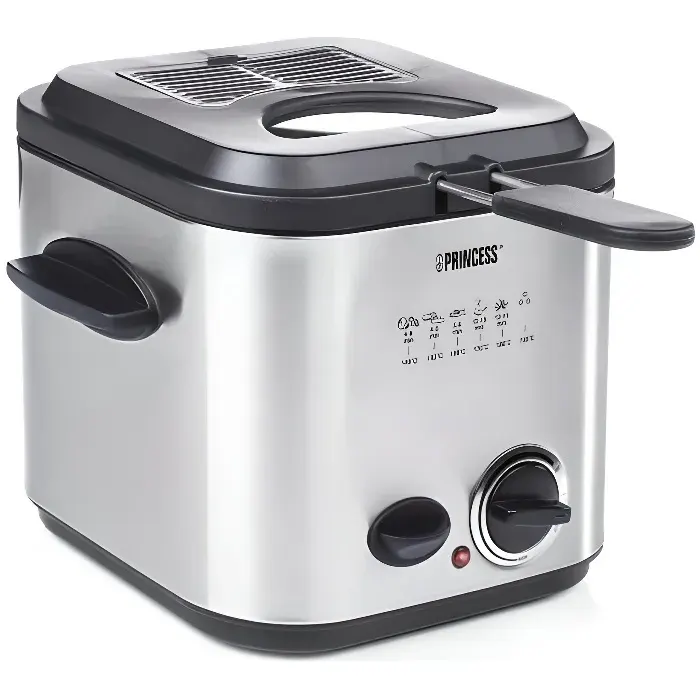 Princess Mini friteuse et fondue 840 W 12 L Argenté 182611