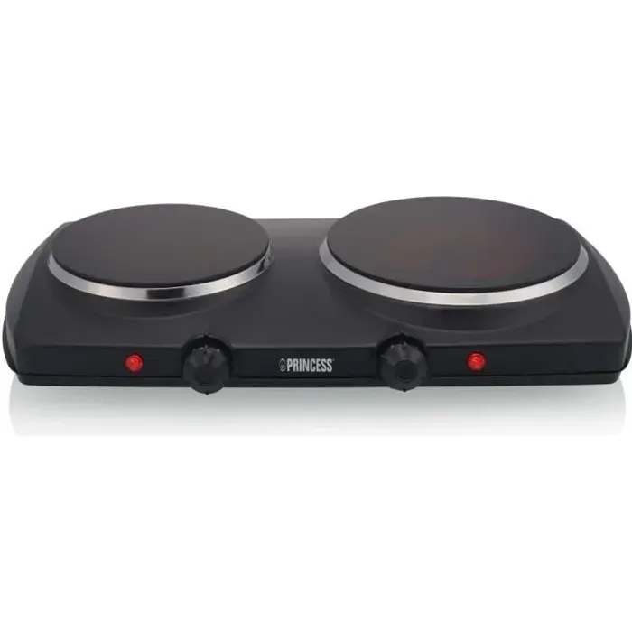 Princess Plaque de cuisson double vitrocéramique 2000 W Noir