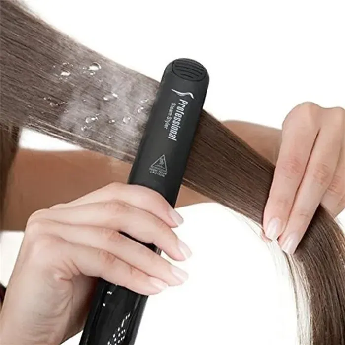 Professionnel Argan Huile Vapeur Lisseur À Cheveux Plat Fer Injection Peinture 450F Fers À Défriser Cheveux Soins de La Coiffure Out