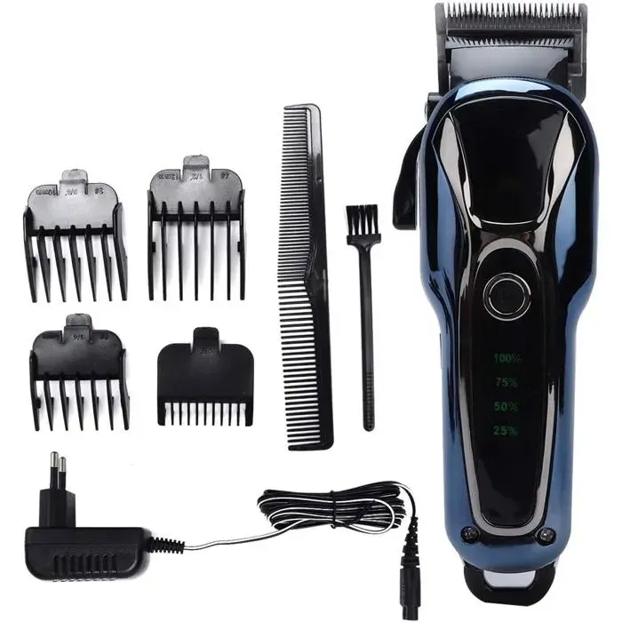 Professionnel Électrique Tondeuse À Cheveux Tondeuse Coupeur Coiffure Coupe Outil De Coiffure 2 Heures Grande Batterie Portable Re