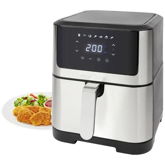 Profi Cook PC-FR 1269 H Friteuse à air chaud 8 l 1800 W acier inoxydable noir