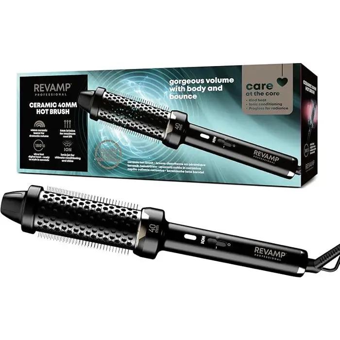 Progloss Big Hot Brush Offre Volume Douceur et Éclat Chaleur Ultra Rapide 2 Réglages Facile à Utiliser Design E BROSSE SOUFFLANTE