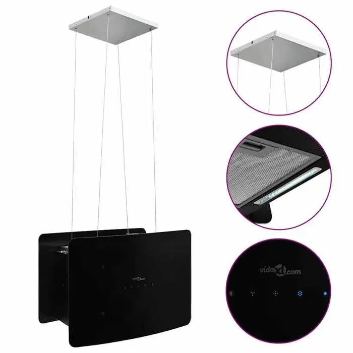 (Promotion octo)Hotte suspendue Hotte aspirante à LCD tactile Verre trempé 636273