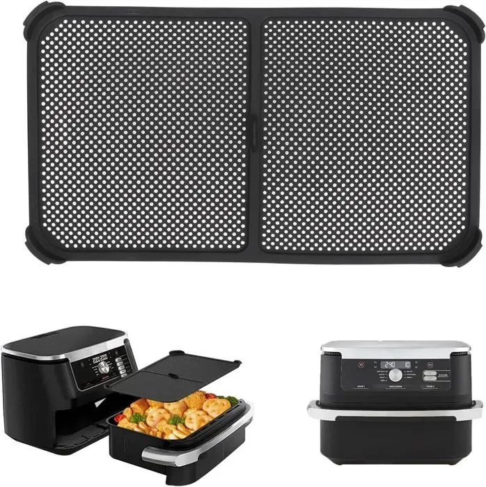 Protection anti-éclaboussures pour friteuse à air - YSFMODE - AF500EU - Silicone alimentaire 240°C - Cadre inox - Compatible 104L