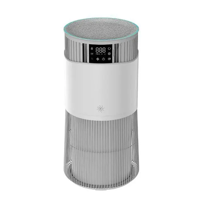 Purificateur d’air HEPA H13 –24 dB silencieux – Entrée 360° – Anti-odeurs allergènes et poils – Idéal pour chambre –Éco-énergétique