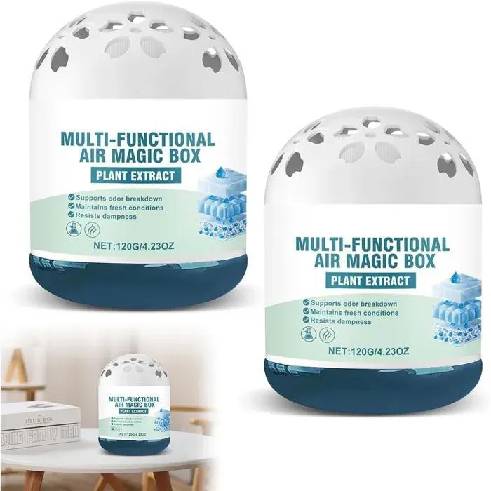 Purificateur d’Air Naturel 2 Boîtes Air Magics Box Purificateur Dair Enlèvement de la Poussière Purifie la PURIFICATEUR DAIR