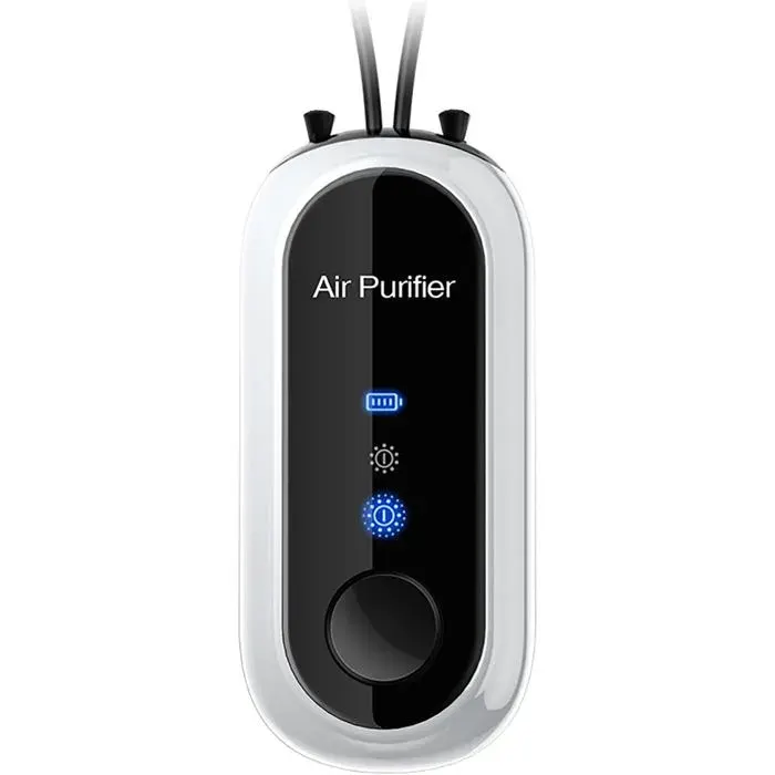 Purificateur d Air Portable Tour de Cou avec Ioniseur Personnel Réduit Odeurs Fumée et Pollen pour Air Frais