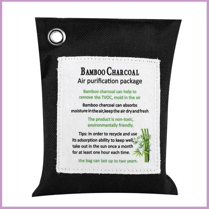 Purificateur d Charbon de Bambou - Cocosity - pour Voiture Maison Naturel - Noire - 1PC