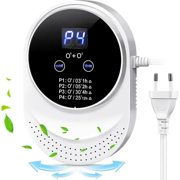 Purificateur dair à ions négatifs adapté aux chambres salles de bains cuisines pièces pour animaux et intérieurs de voiture.
