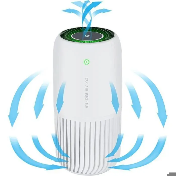 Purificateur dAir avec Véritable Filtre avec Lumière UV-C Mini Purificateur dAir Elimine 9997% de Fumée Allergènes Poussière...