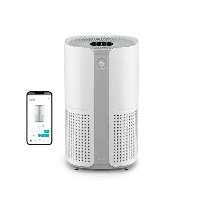 Purificateur dair - Duux - Bright 2 - 210 CADR - 42m² - Ionisateur - Luchtkwaliteitsindicator - Blanc