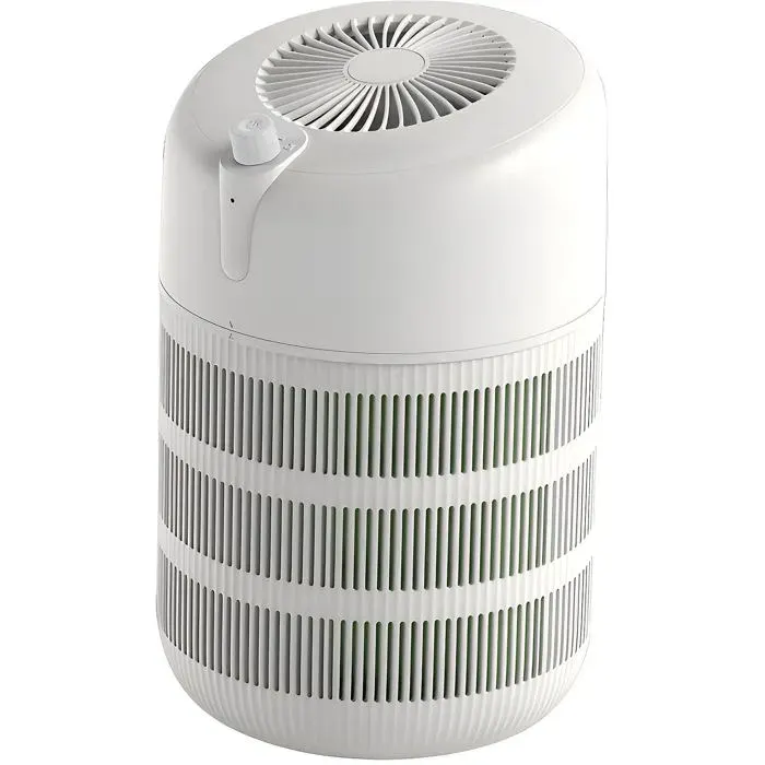 Purificateur dair haute efficacité adapté aux animaux de compagnie élimine les odeurs retient les poils portable blanc