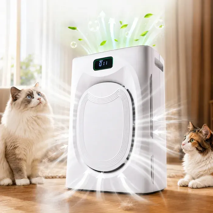 Purificateur dair HEPA H13 CADR 350 m³/h pour les personnes allergiques et les foyers avec animaux de compagnie