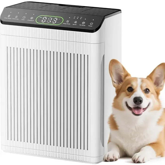 Purificateur dair HEPA - UNDERSCORE - HEPA 420 - Débit 420 m³/h - 200 m² - Mode animal