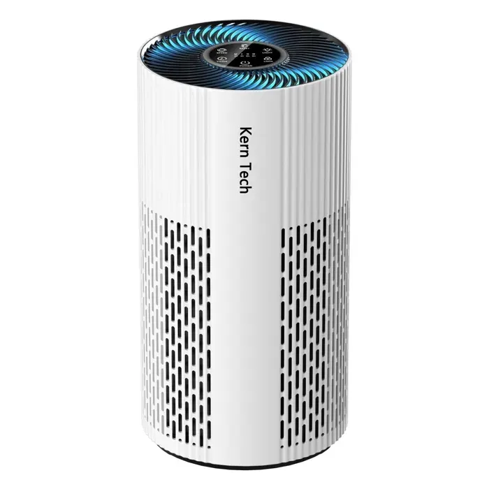 Purificateur dair - Kern Tech - 182 x 182 x 352 cm - Avec voyants lumineux quatre couleurs - triple filtration - foyers animaux — coloris Blanc