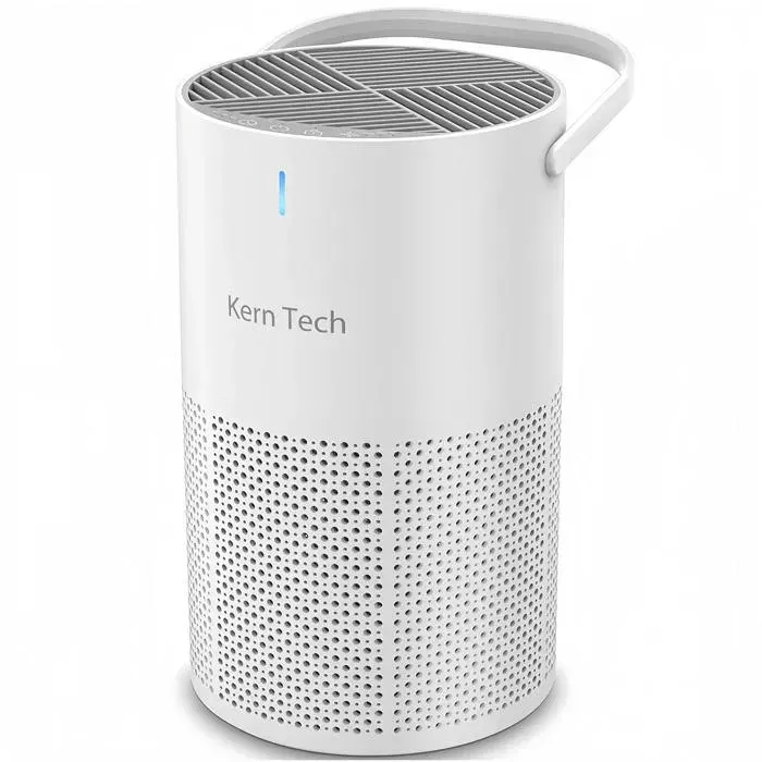 Purificateur dair - Kern Tech - 258x158cm 3 W Valeur CADR 60 mètres cubes par heure 3 niveaux minuterie Fonctionnement silencieux — coloris Blanc