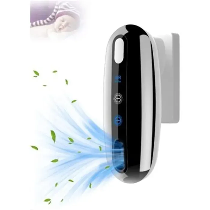 Purificateur dair - KZQ - Ioniseur dair - Purification 360° - Sans filtre - Silencieux pour maison