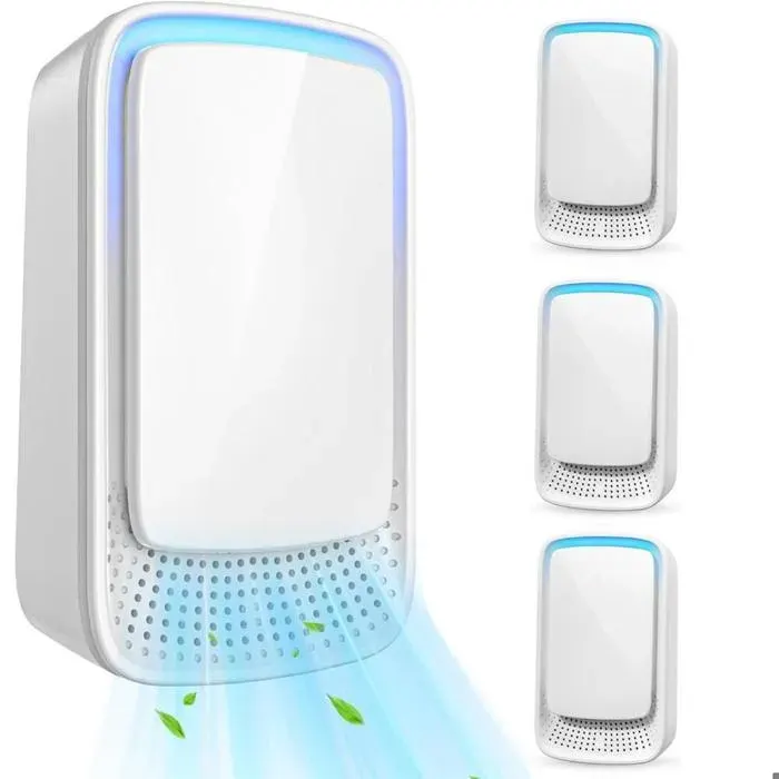 Purificateur dair lot de 4 purificateurs dair à ions négatifs matériau ignifugé fonctionnement 24h/24 convient aux su