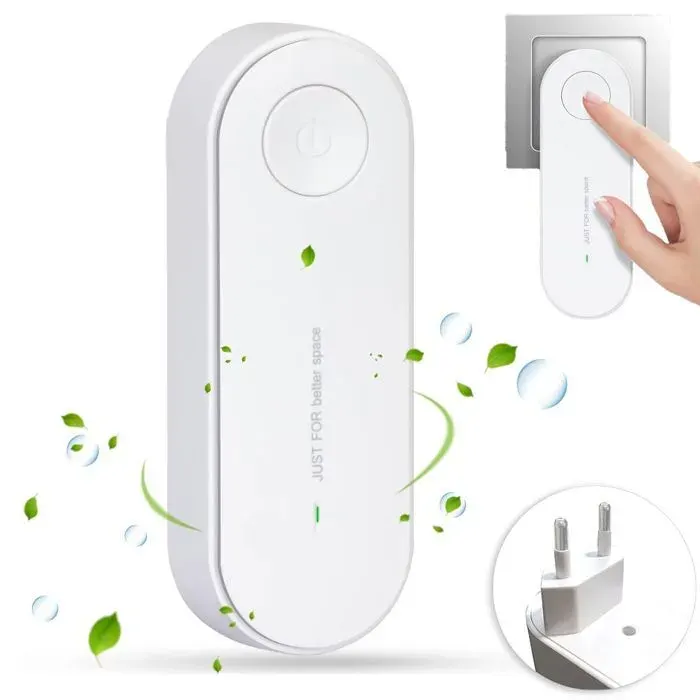 Purificateur dair - MODADEA - Blanc - 128M ions/s - Prise EU enfichable - 10-20 m²