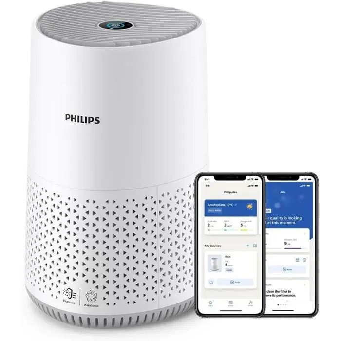 Purificateur dair - Philips - AC0651/10 - Économe en énergie - Capteur intelligent - Blanc