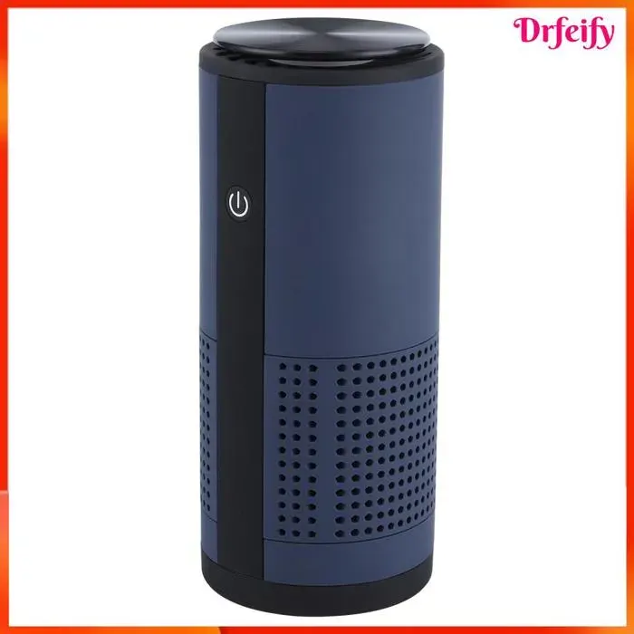 Purificateur dair portable - AKOZON - Akozon - Batterie 2000 mAh - Filtration multicouche - Ventilateur puissant — coloris Bleu