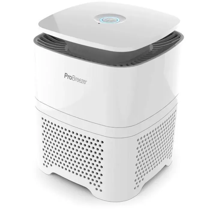 Purificateur dair - Pro Breeze - 4 en 1 - True HEPA - Filtre à Charbon Actif - Ions Négatifs