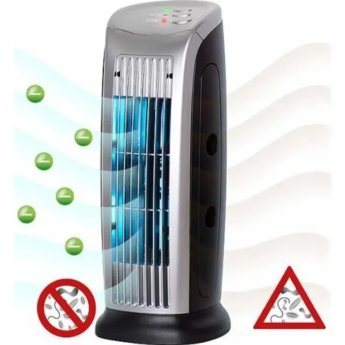 Purificateur dair - Sichler Haushaltsgeräte - LR-400.uv - Ioniseur - Filtre inox - 10 W