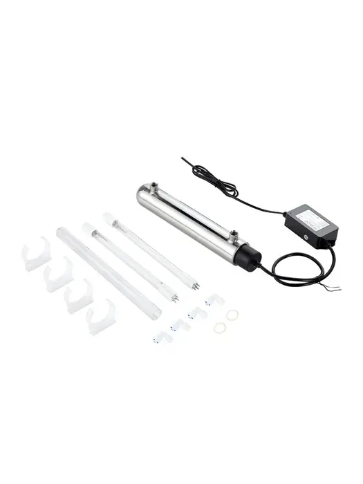 Purificateur deau UV - VEVOR - SSE-012 - Lampe 12 W - 3785 L/min - Inox & manchon quartz