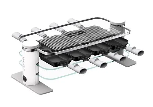 Raclette Lagrange 8 Transparence® 079801 1000 W Blanc et Gris